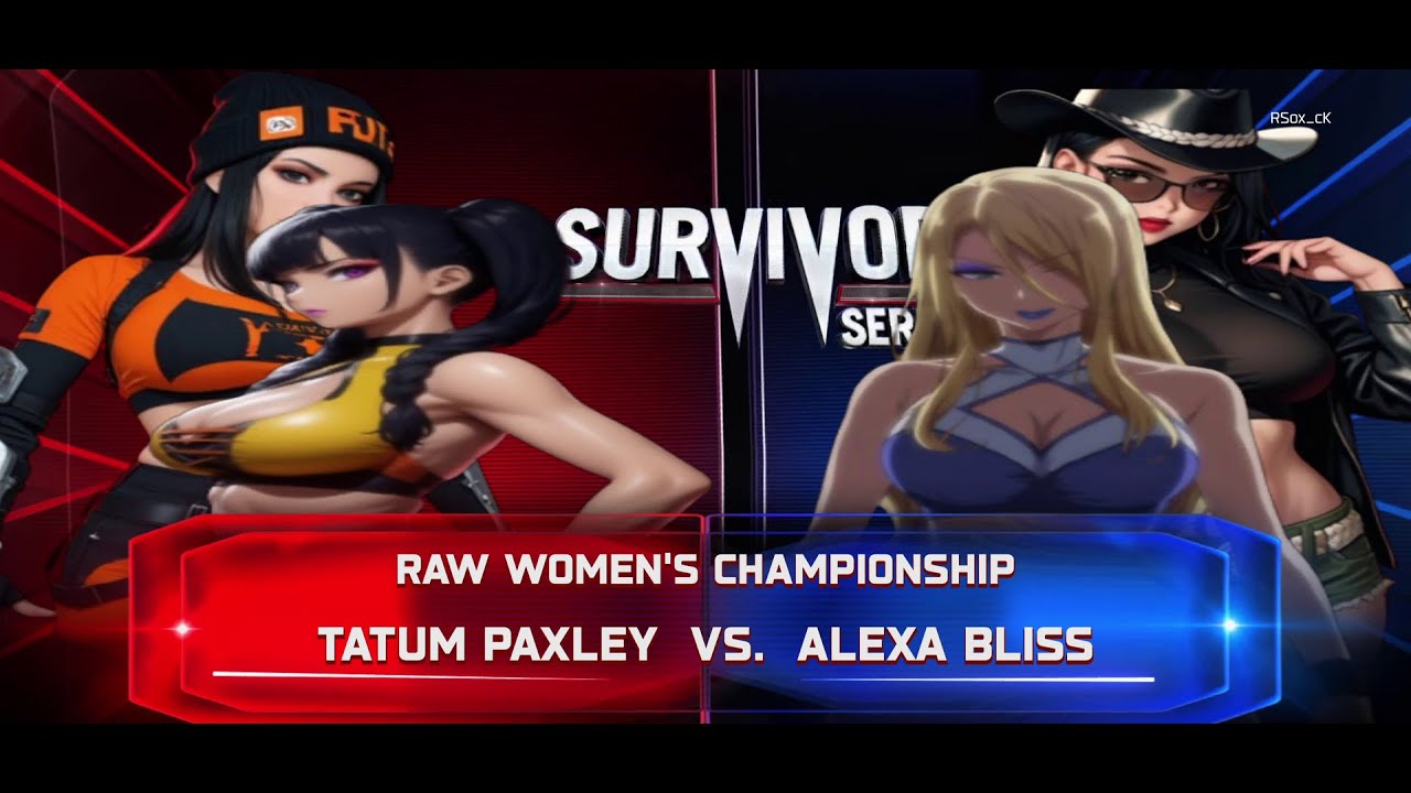 Tatum Paxley (0-3) (0-1) vs. Alexa Bliss (1-3) for the RAW Women's Championship. (0-0)