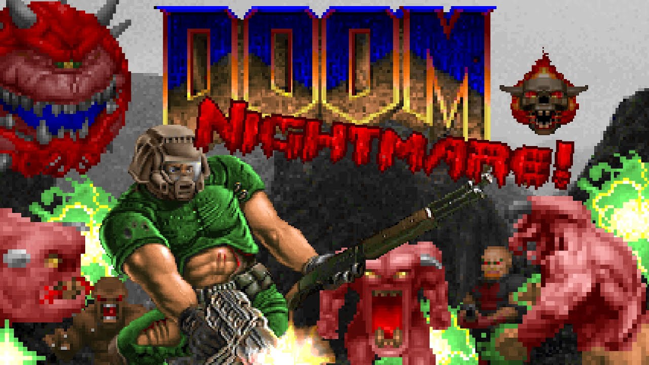 Getting Destroyed on Nightmare! (Ultimate Doom)