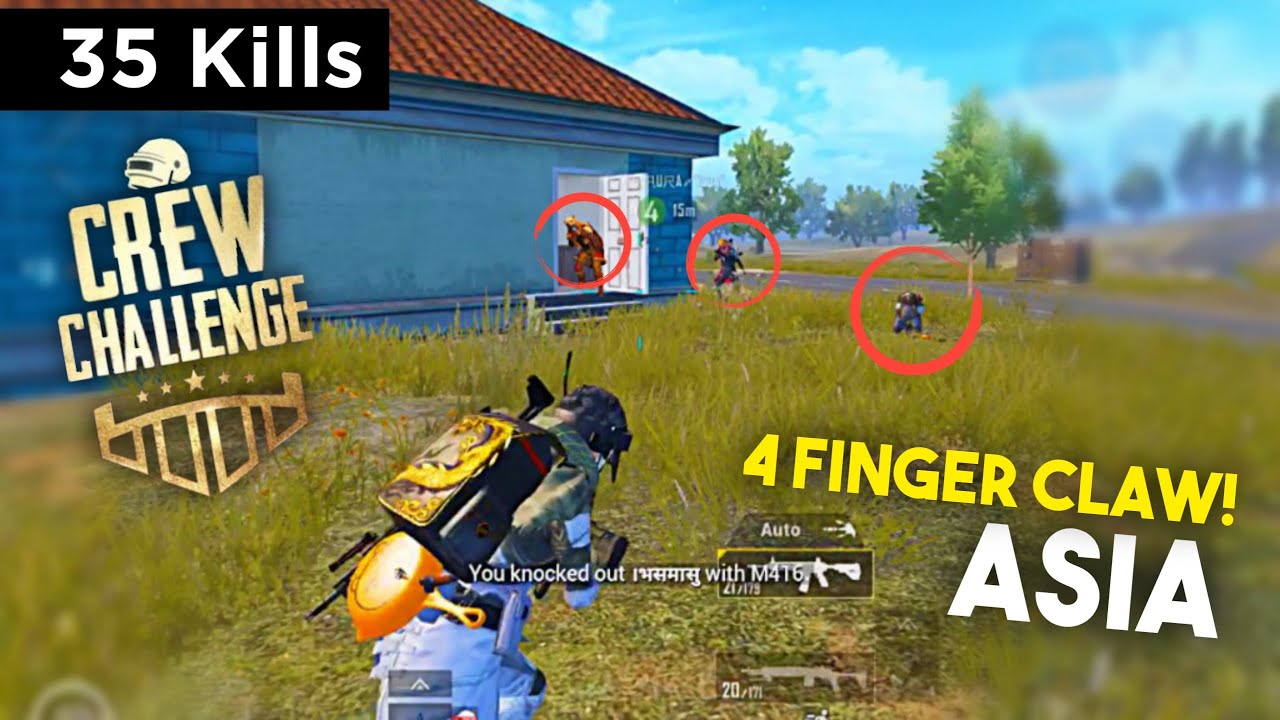 Crew Challenge Domination (35 Kills) Asia Crew Challenge Gameplay | PUBG MOBILE