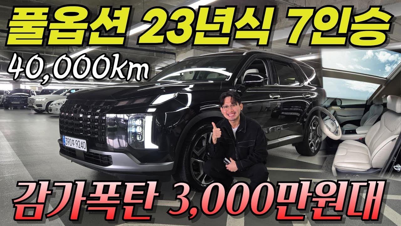 23년식 풀옵션 4만키론데 감가 미쳤네 ,,? 그냥 말할게 없습니다! 더 뉴 팰리세이드