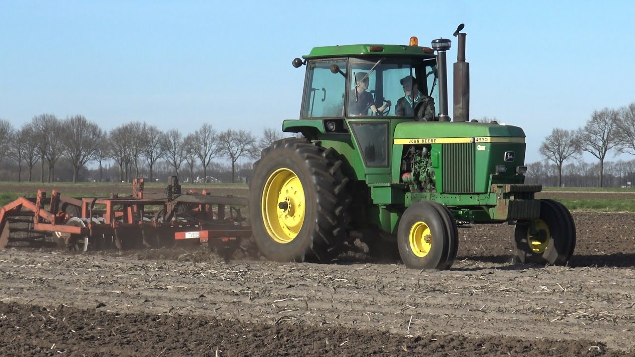 John Deere 4630 met Evers cultivator (2017)