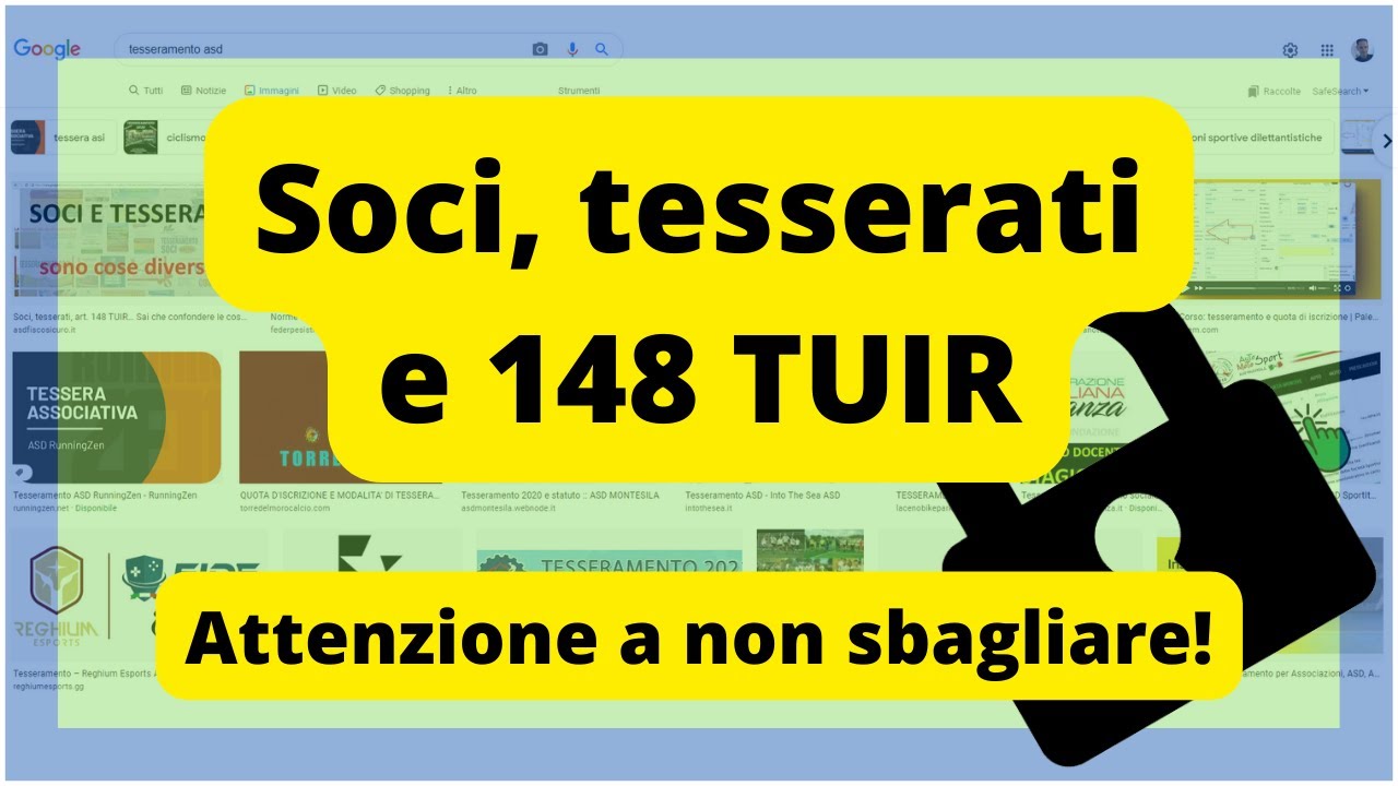 Soci, Tesserati, 148 TUIR - Tutorial di Asd Fisco Sicuro