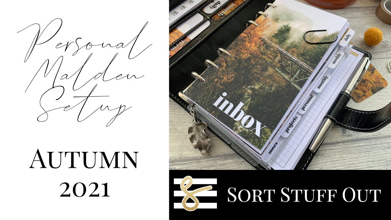 Autumn 2021 Personal Filofax Malden - Planner Setup - UKPA - Plan With Me - Minimal Planning