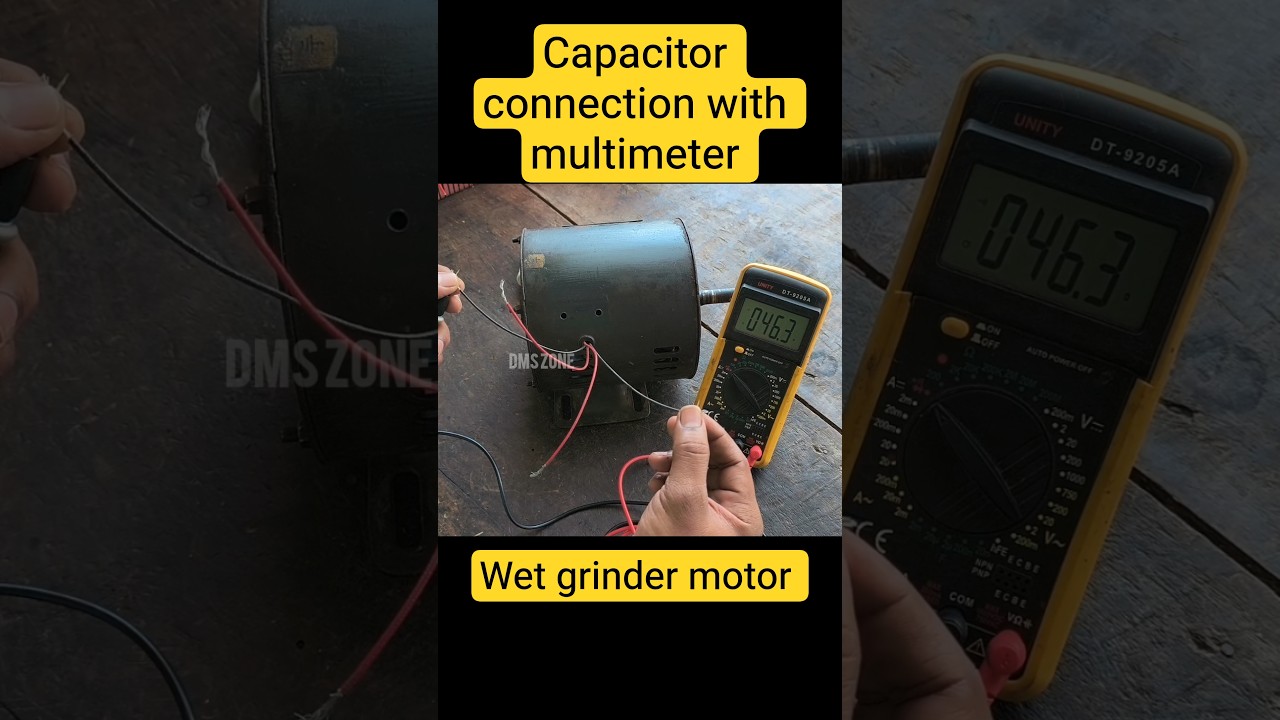 wet grinder motor capacitor connection explained in tmail/ Grinder motor staring and running winding