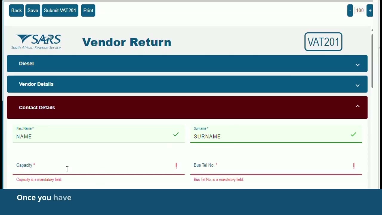 How to Submit the VAT201 on eFiling