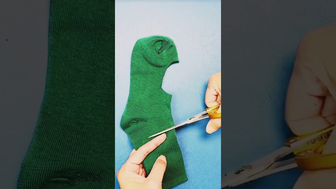Amazing DIY! Turn Old Socks into Stylish Gloves & New Looks . #shorts