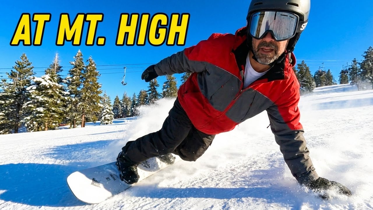 snowboarding at Mt. High like you've never heard it