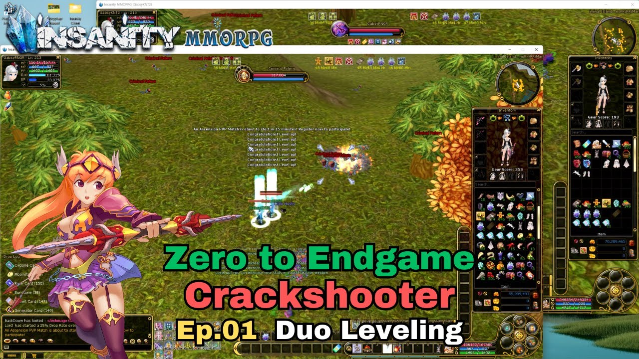 Insanity FlyFF - ZTE Crackshooter Series Ep.1 - Duo Leveling