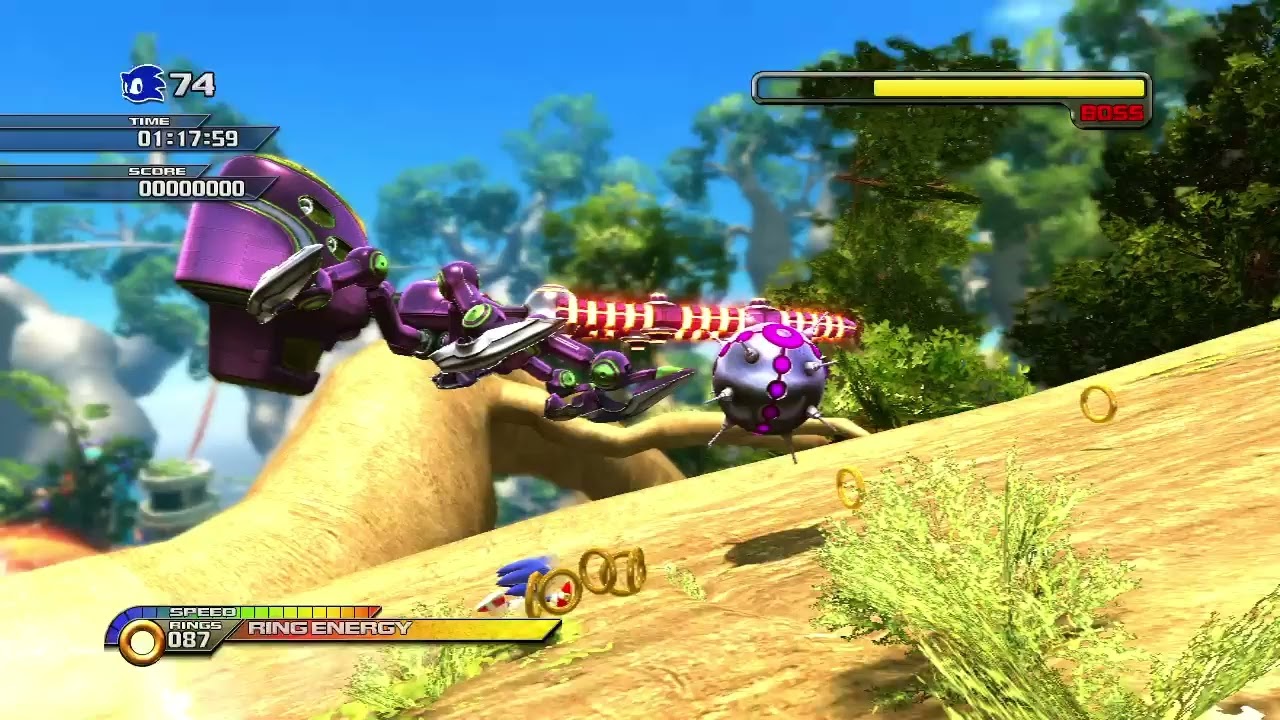 Sonic unleashed Egg beetle boss fight 60fps on Series S