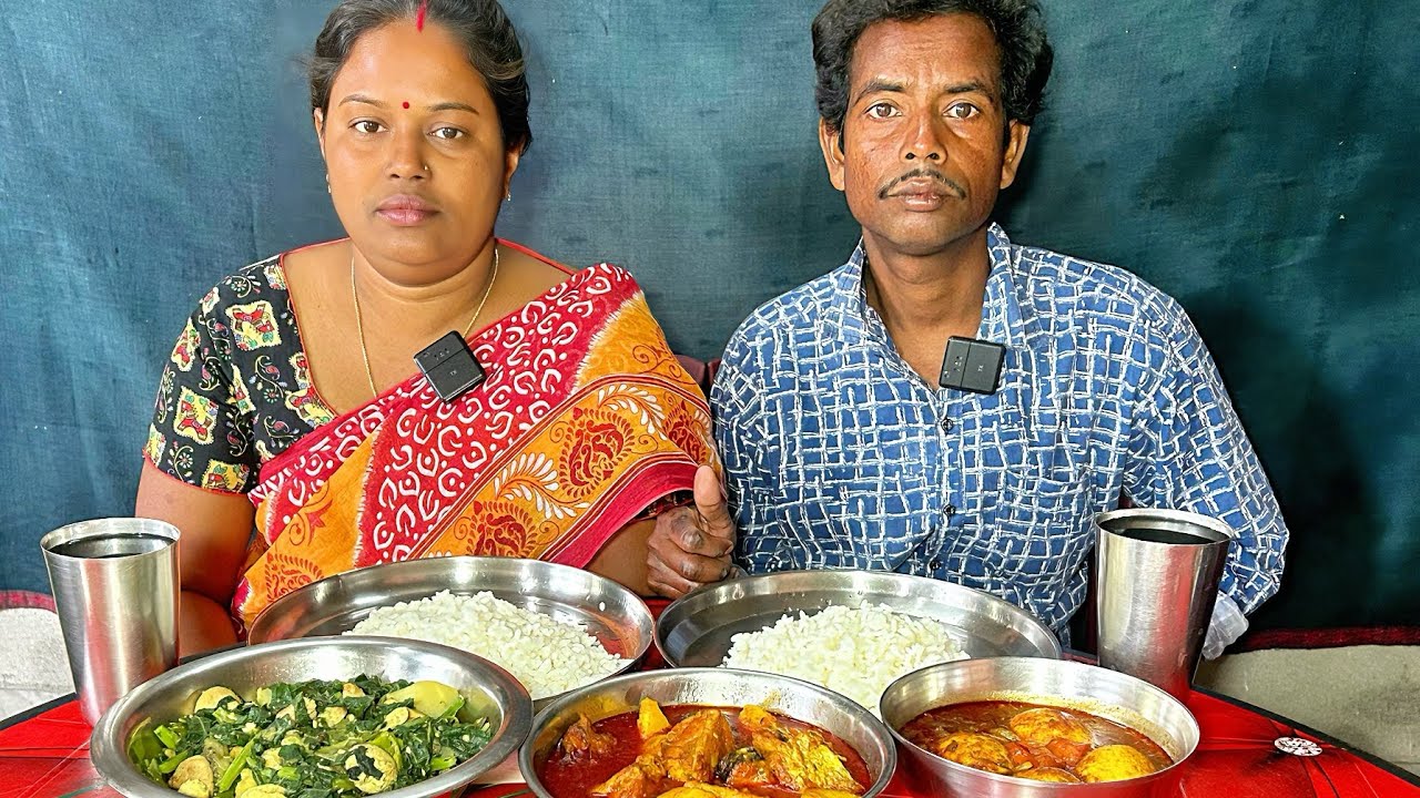 দুপুরের সেরা মেনু! ১ কড়াই পালং শাক দিয়ে ডিমের কারি আর পাঙ্গাস মাছের কষা ঝোল | Bengali Lunch Vlog