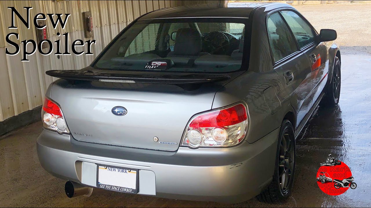 Installing a New Spoiler On My Impreza