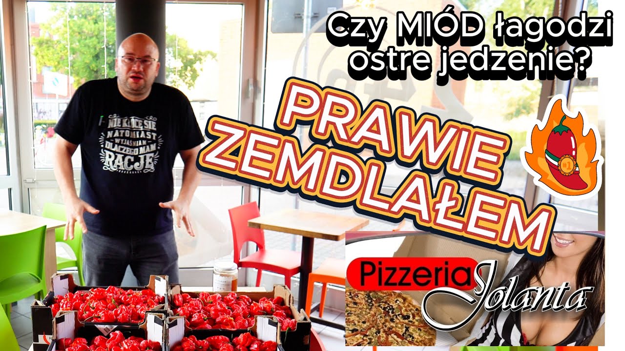 🌶️ Carolina Reaper vs Miód vs Szef Jacek! Czy Miód łagodzi Ostre Jedzenie? | Test w Pizzerii Jolanta