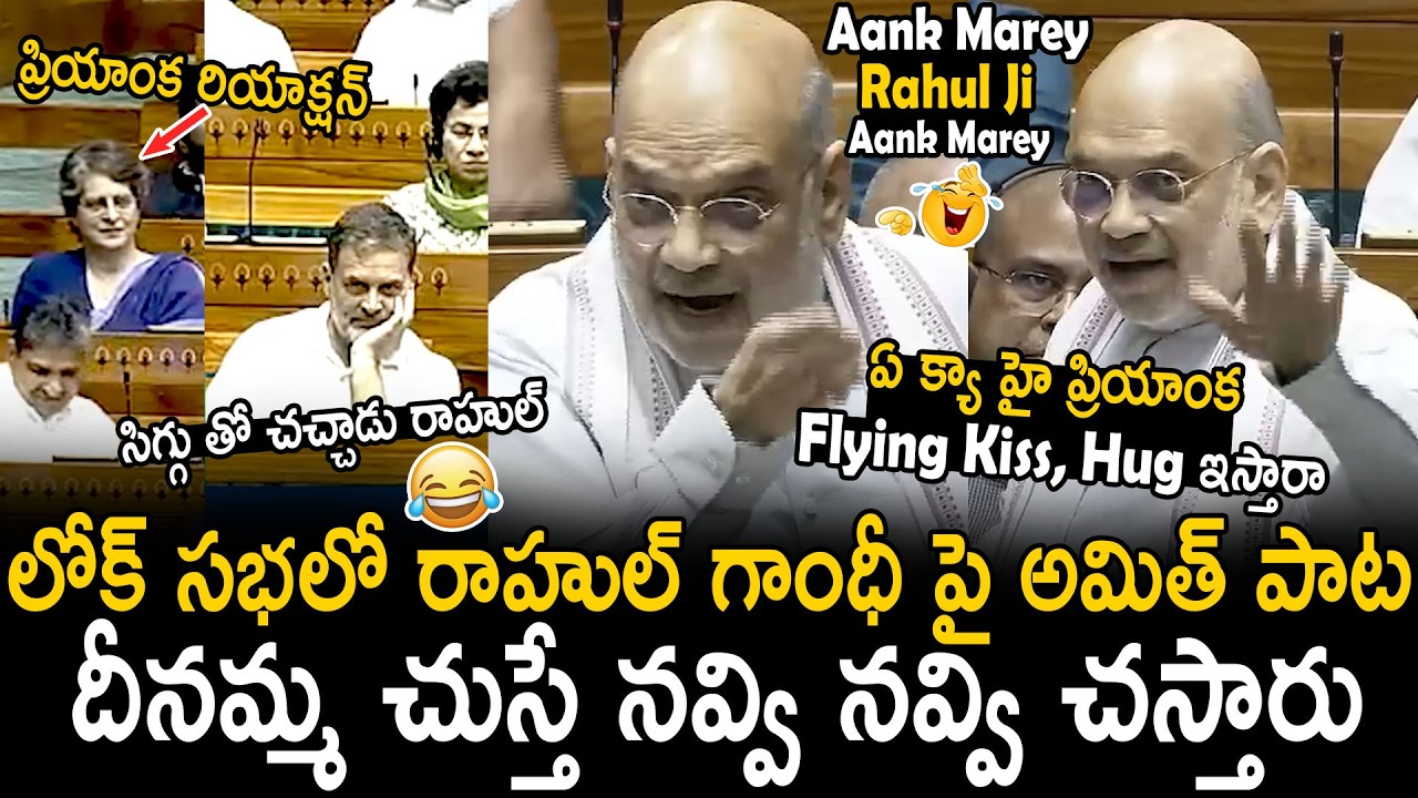 Amit Shah Singing A Song On Rahul Gandhi In Lok Sabha | Narendra Modi | Bhairava Media