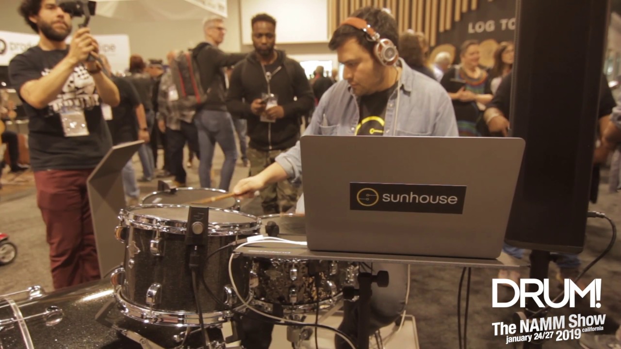 Evans Soundoff Mesh Drumheads and Sensory Percussion Drum Sensors at NAMM 2019