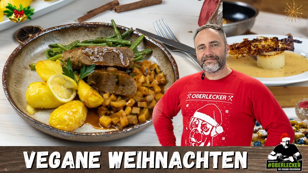 Veganes 3 Gänge Menü vom Feinsten. Ein Weihnachtsessen womit Du jeden begeistern wirst!