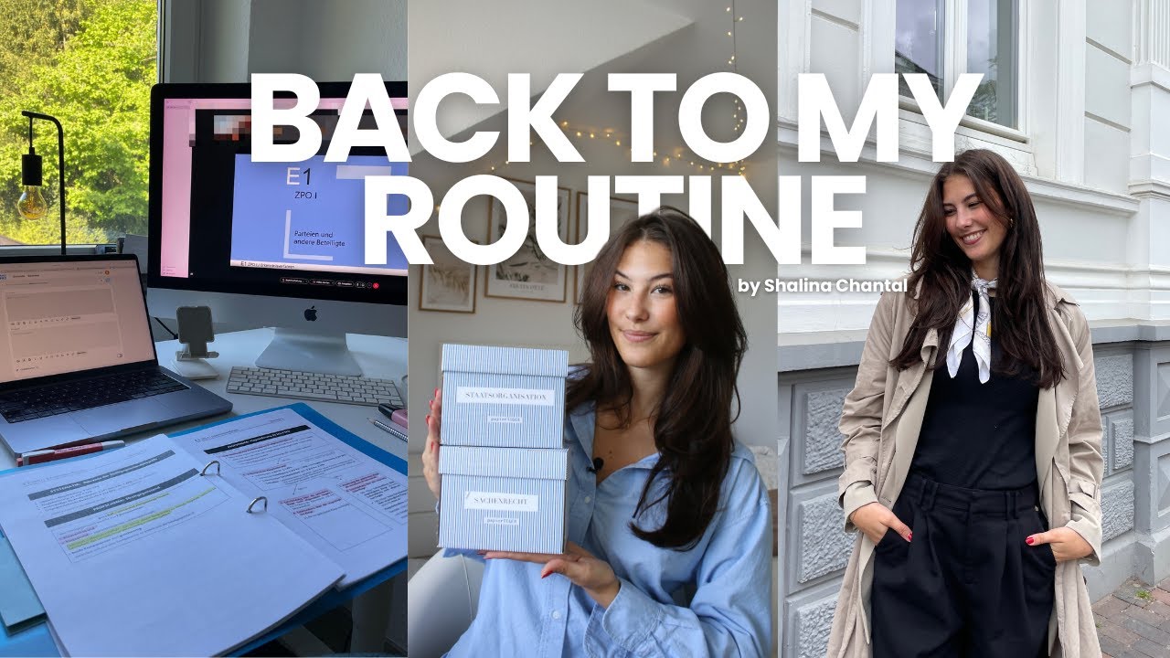 Back to Routine ✨ Produktiv & motiviert ins Uni-Life! 💻📚 | Shalina Chantal