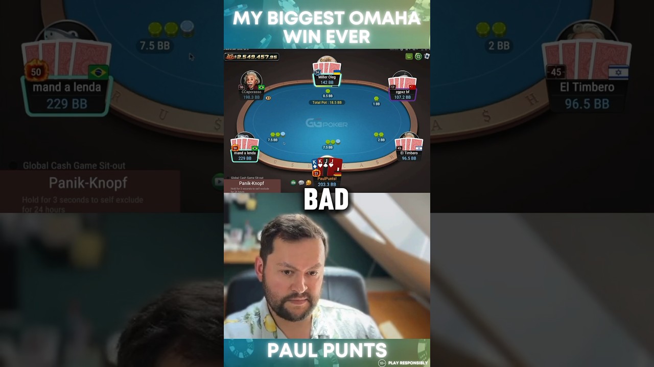 MY BIGGEST OMAHA POT EVER 🤯