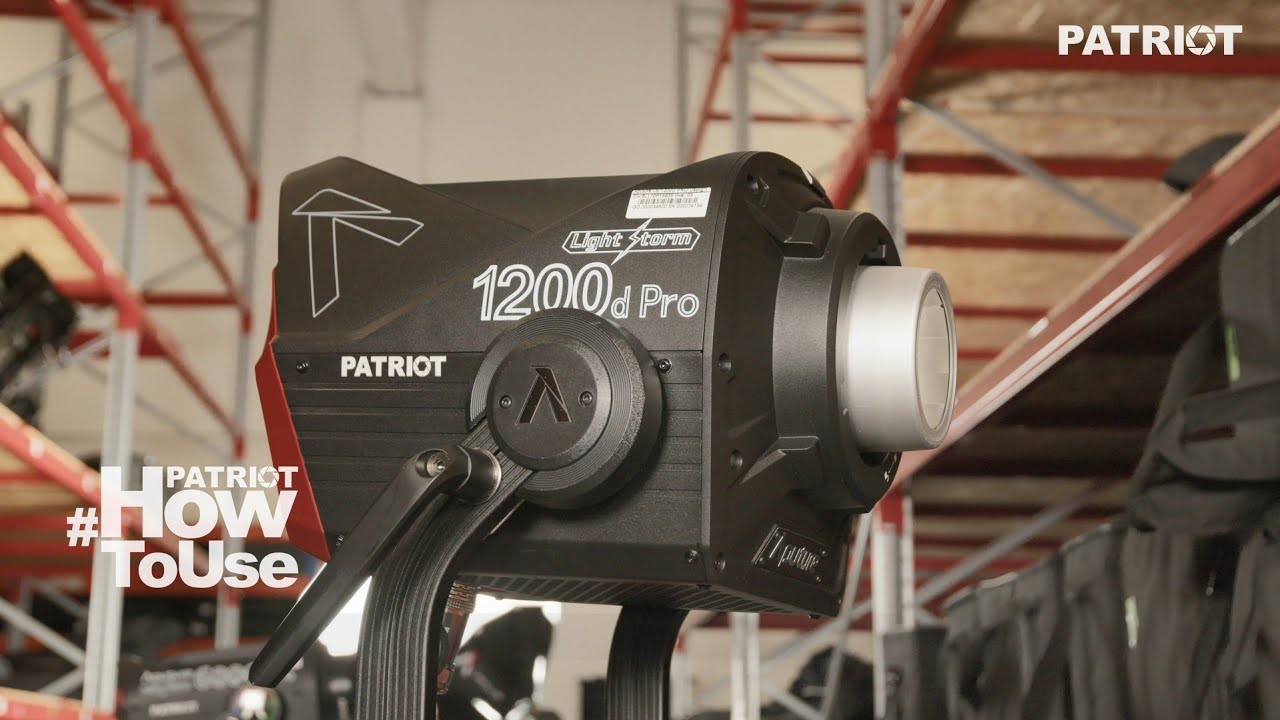 PATRIOT How to Use | Setting Up The Aputure Light Storm LS 1200D Pro Daylight LED Light
