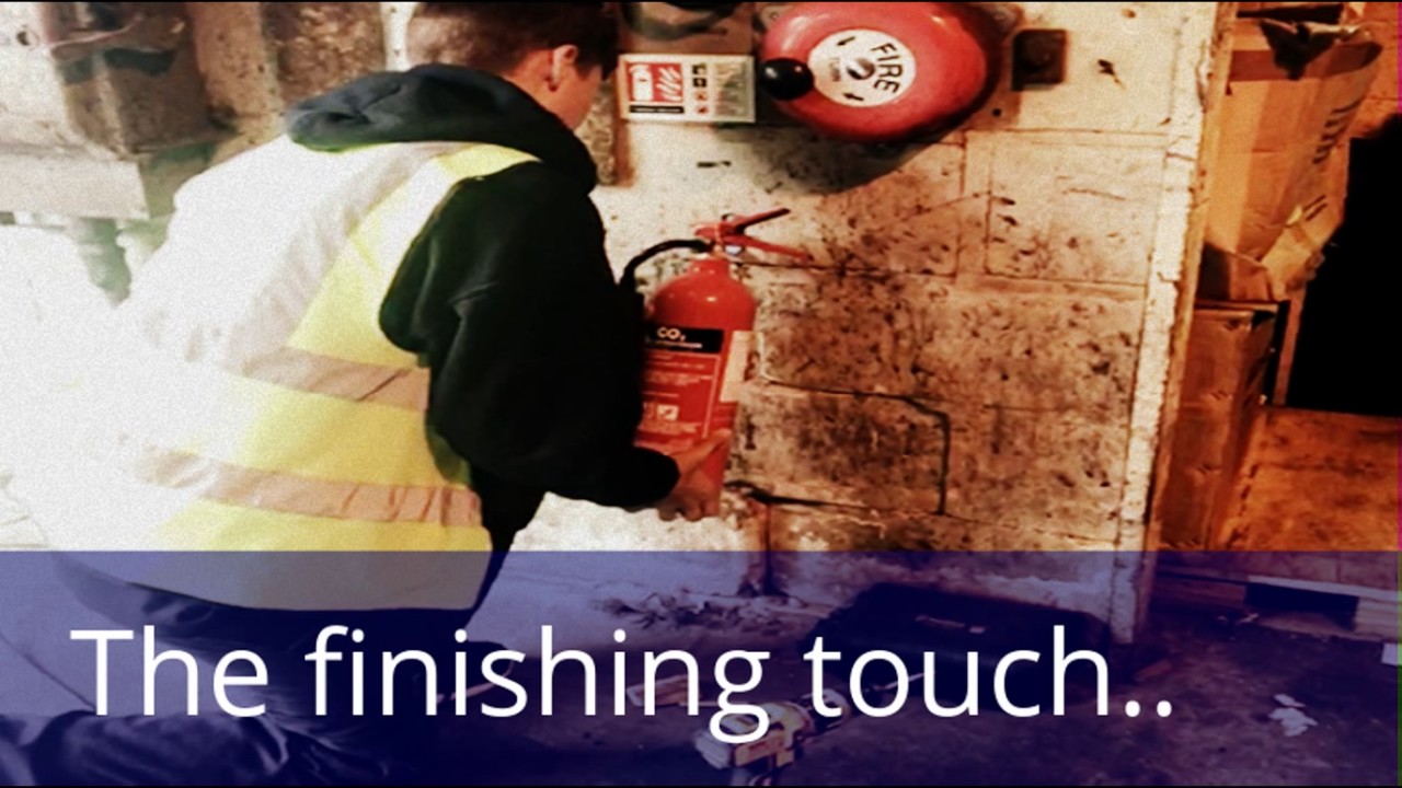 Fire Equipment Maintenance - Fire Extinguisher Install