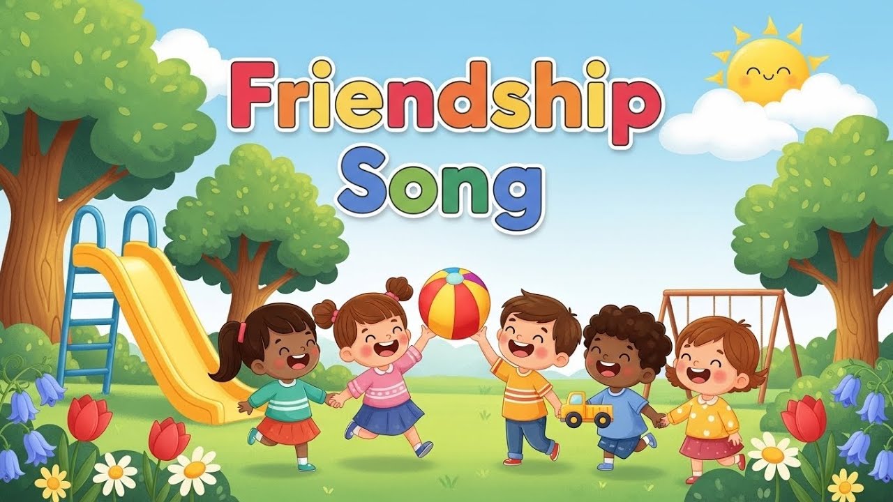 🤝 Friendship Song | Fun Kids Song About Sharing & Caring | Happy Tale & Tune