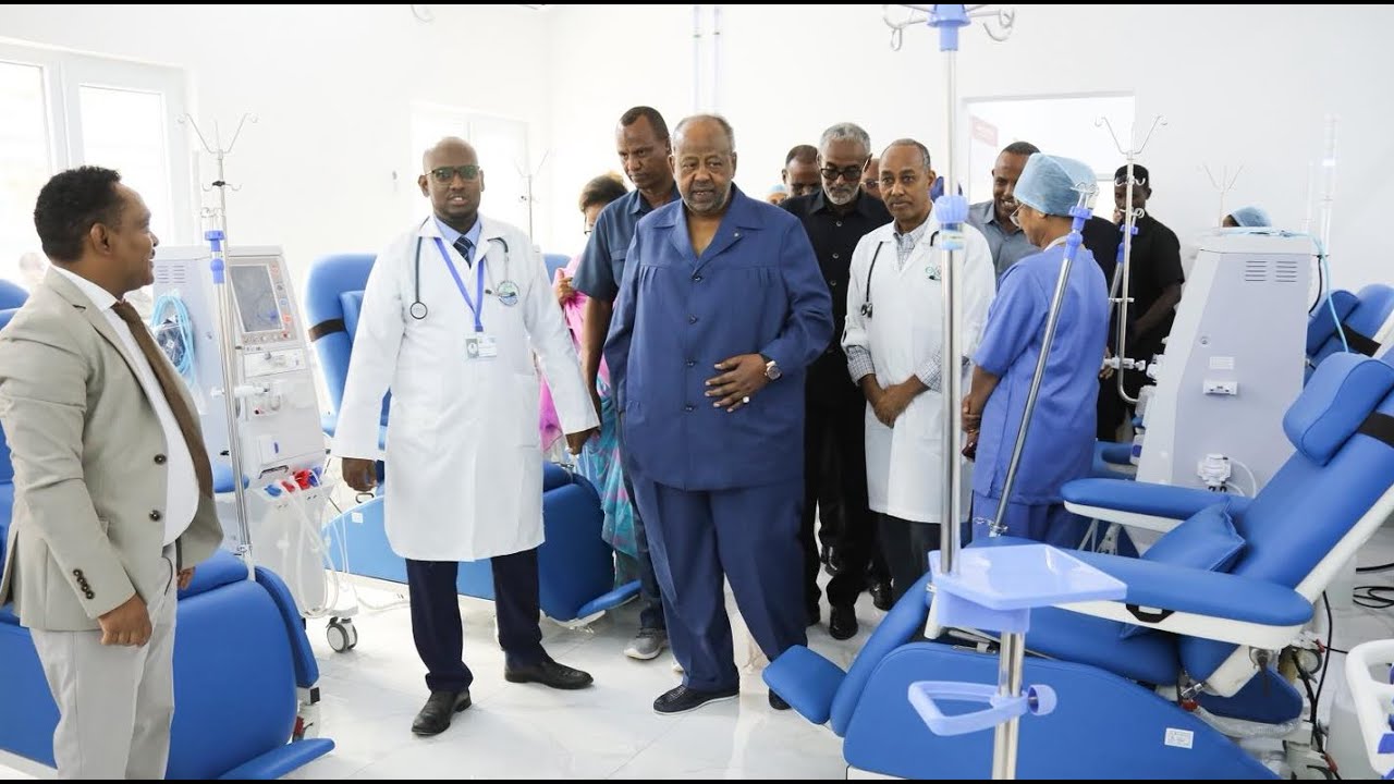 Inauguration du Centre Nephro de Dialyse de Tadjourah par le Président Ismail Omar Guelleh.