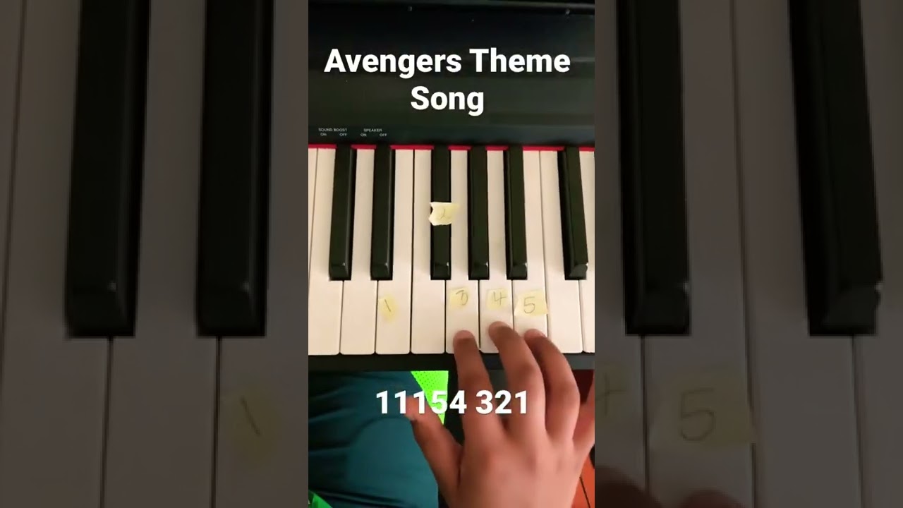 Avengers Theme Song Piano Tutorial! #avengers #piano