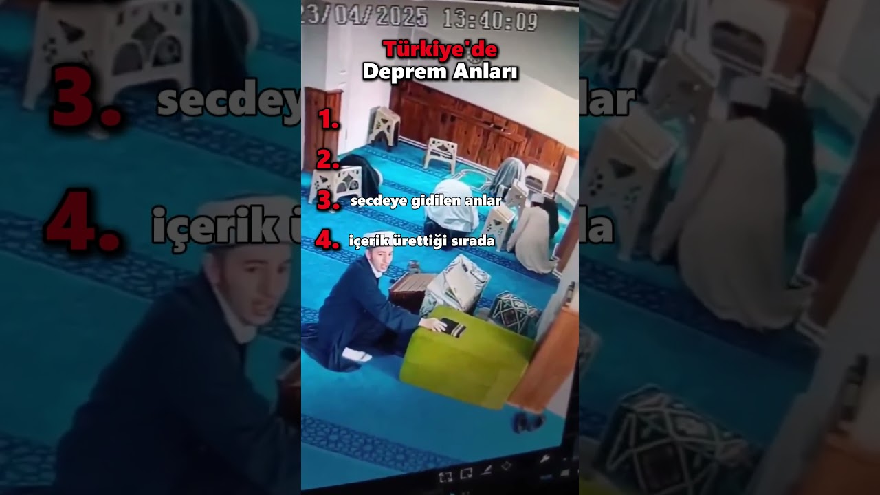 T&uuml;rkiye'de Deprem Anları &ndash; Depreme Yakalananlar