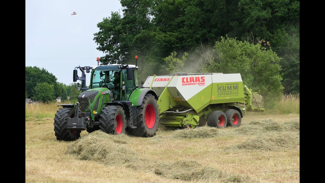 Heuernte 2022/ Fendt 724 Vario/ Claas Quadrant 2200 Roto Cut