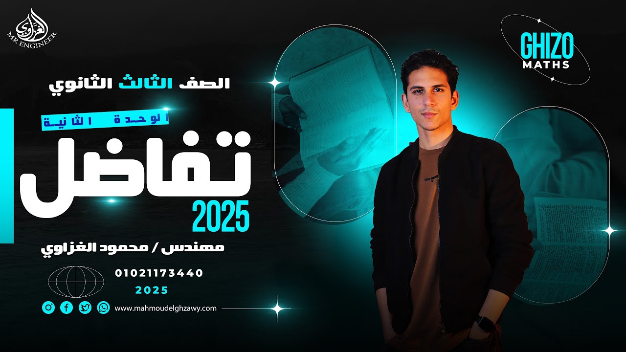 الصف الثالث الثانوي - تفاضل مراجعة الوحدة الثانية - سلوك الدالة 2025
