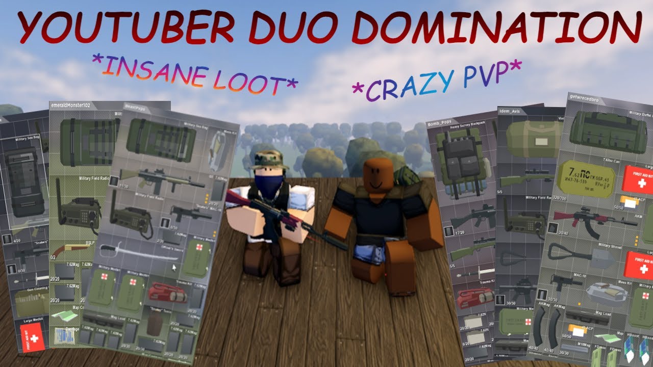 YOUTUBER DUO DOMINATION - Apocalypse Rising 2 (ROBLOX)