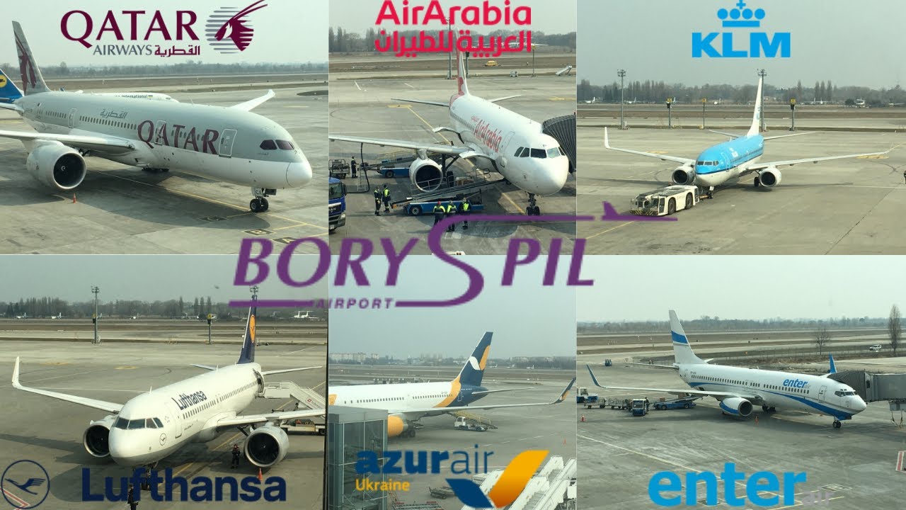 Plane Spotting at Kyiv Boryspil Airport 2021