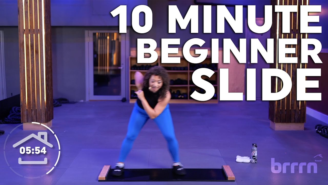 10 Minute Beginner Core & Cardio Slide Board Workout