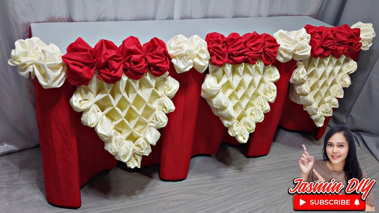 V Shape Triple Diamond Part 2 Table Skirting Design Ideas
