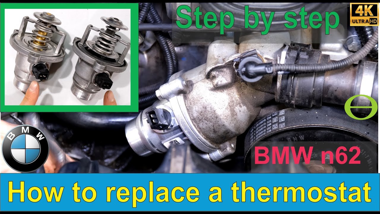 How to change a thermostat in a BMW n62 e65