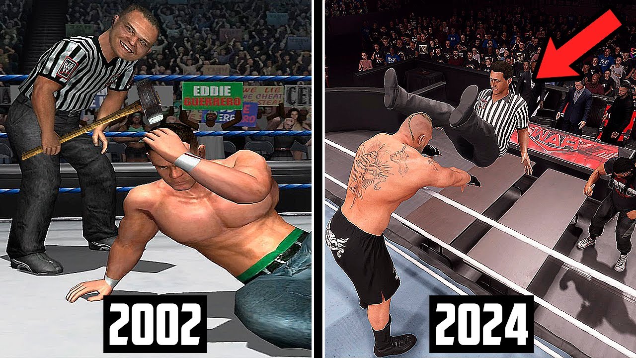 The Evolution of Disqualification in Every WWE Game !!! (2002 - 2024)