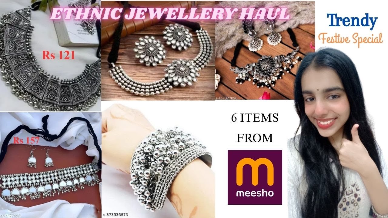 *HUGE* Meesho Ethnic Jewellery Haul:Under 200 | Jewellery sets|Review|Navratri special|Meesho haul.