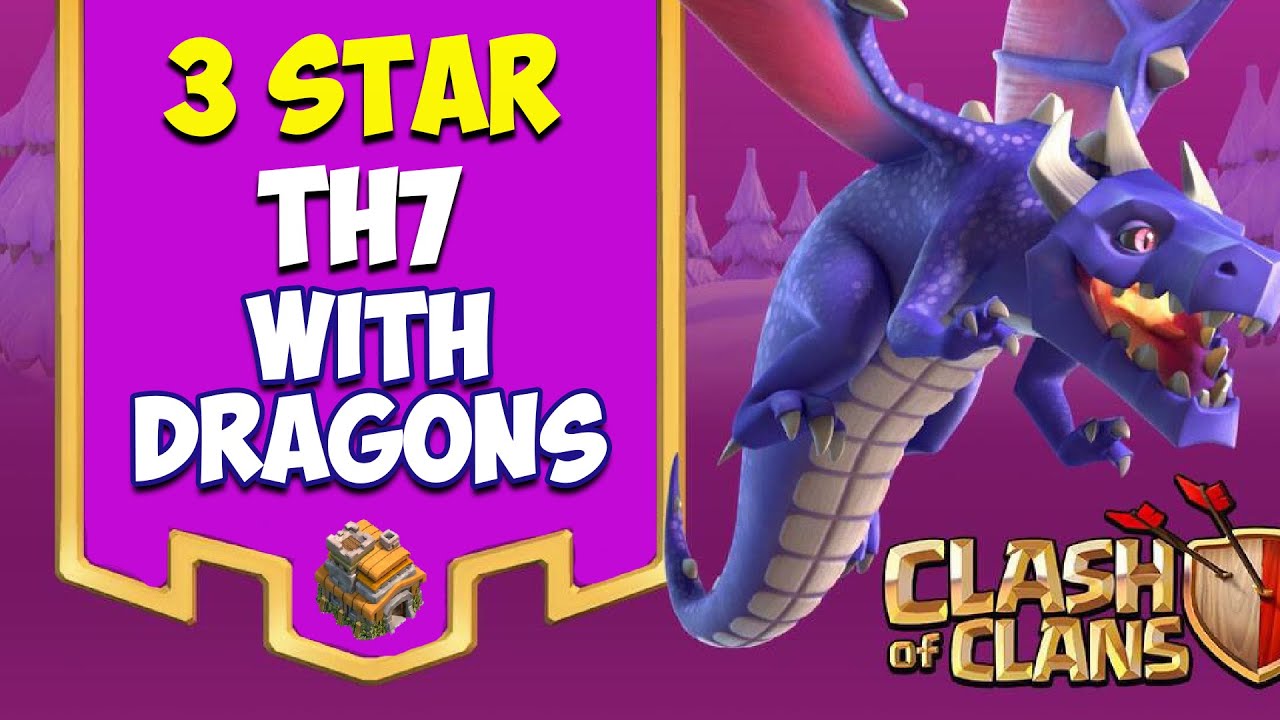 COC BEST TH7 DRAGON ATTACK STRATEGY 2020 | New Town Hall 7 Zap Dragon in Clash of Clans