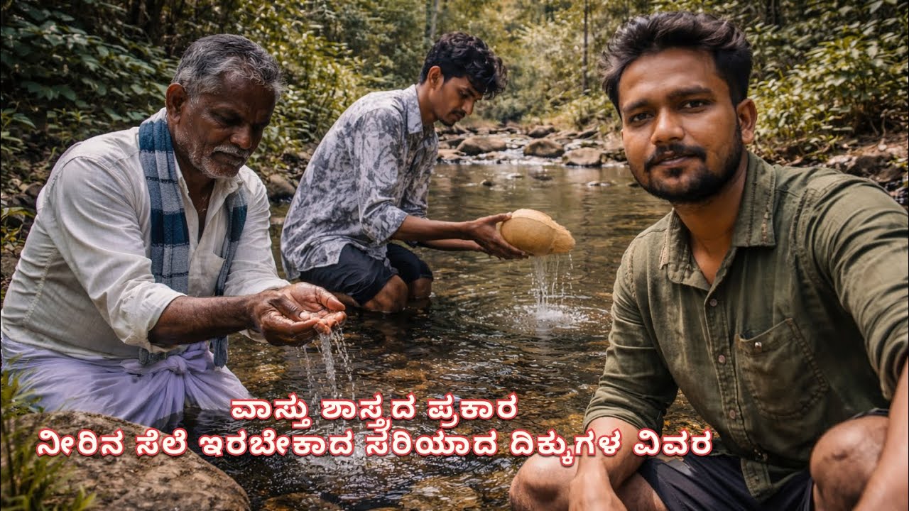ವಾಸ್ತು ಶಾಸ್ತ್ರದ ಪ್ರಕಾರ ನೀರಿನ ಸೆಲೆ ಇರಬೇಕಾದ / 💦ಸರಿಯಾದ ದಿಕ್ಕುಗಳ ವಿವರ ⚡️