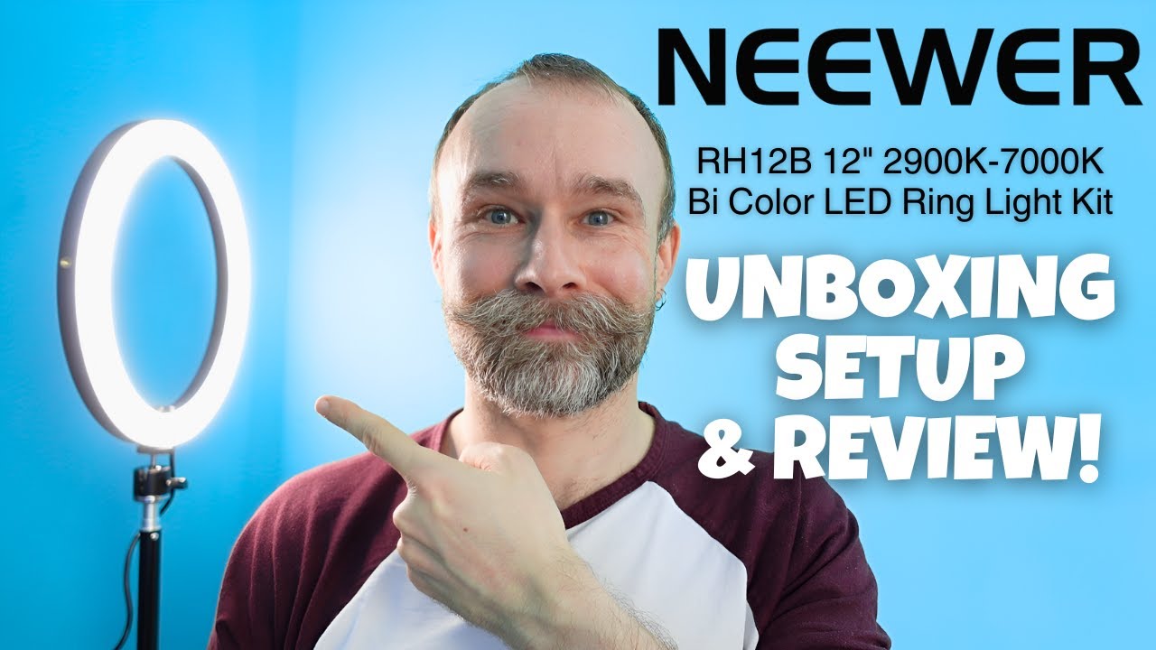 РАСПАКОВКА КОЛЬЦЕВОЙ ЛАМПЫ NEEWER RH12B | НАСТРОЙКА И ОБЗОР