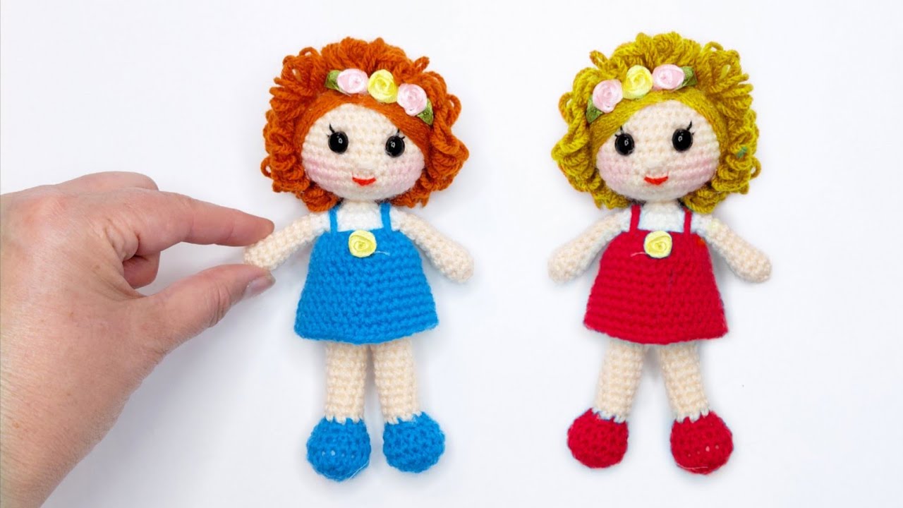 🌸Как вязать Маленькую Куколку крючком🌸 #crochet #amigurumi doll