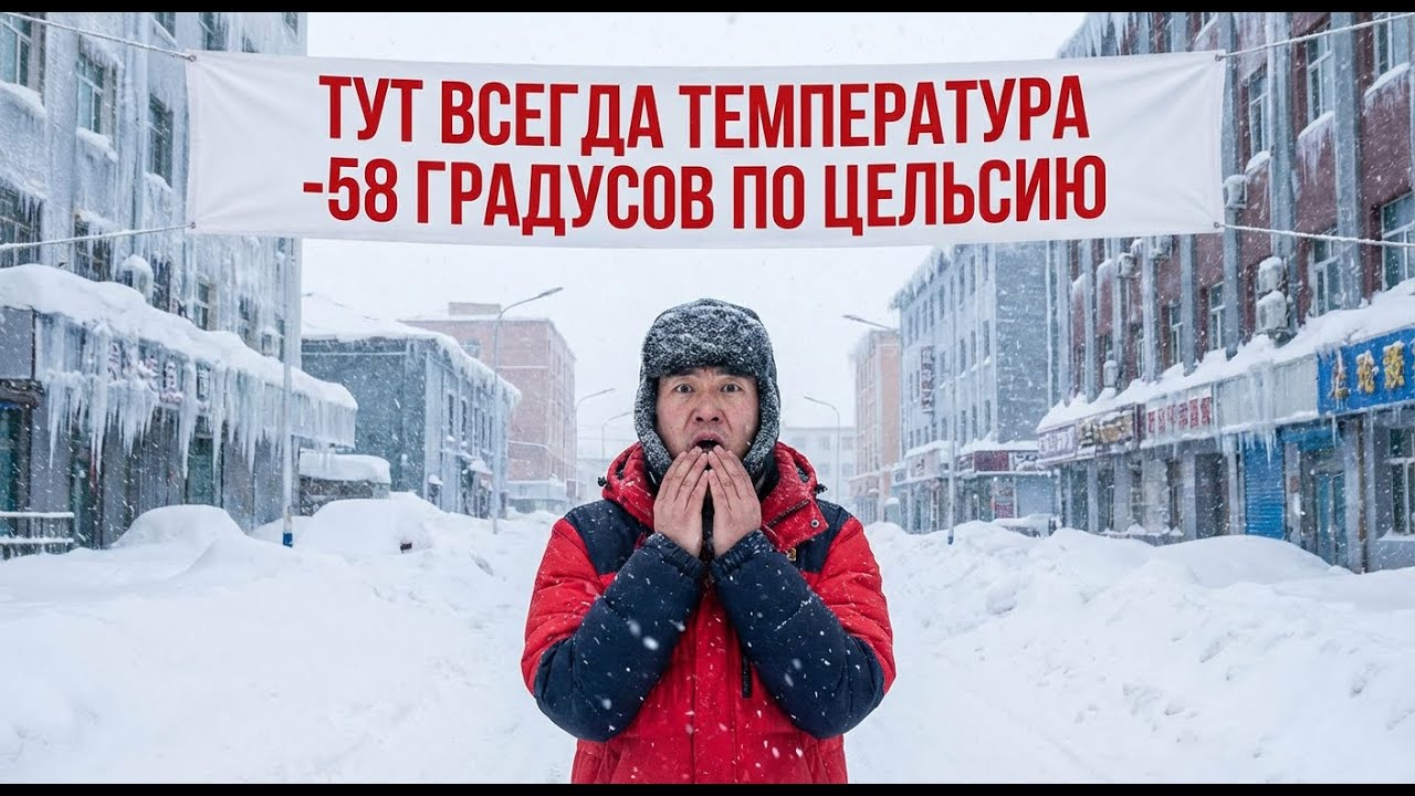 Самый холодный город Китая, самая низкая температура - минус 58°C