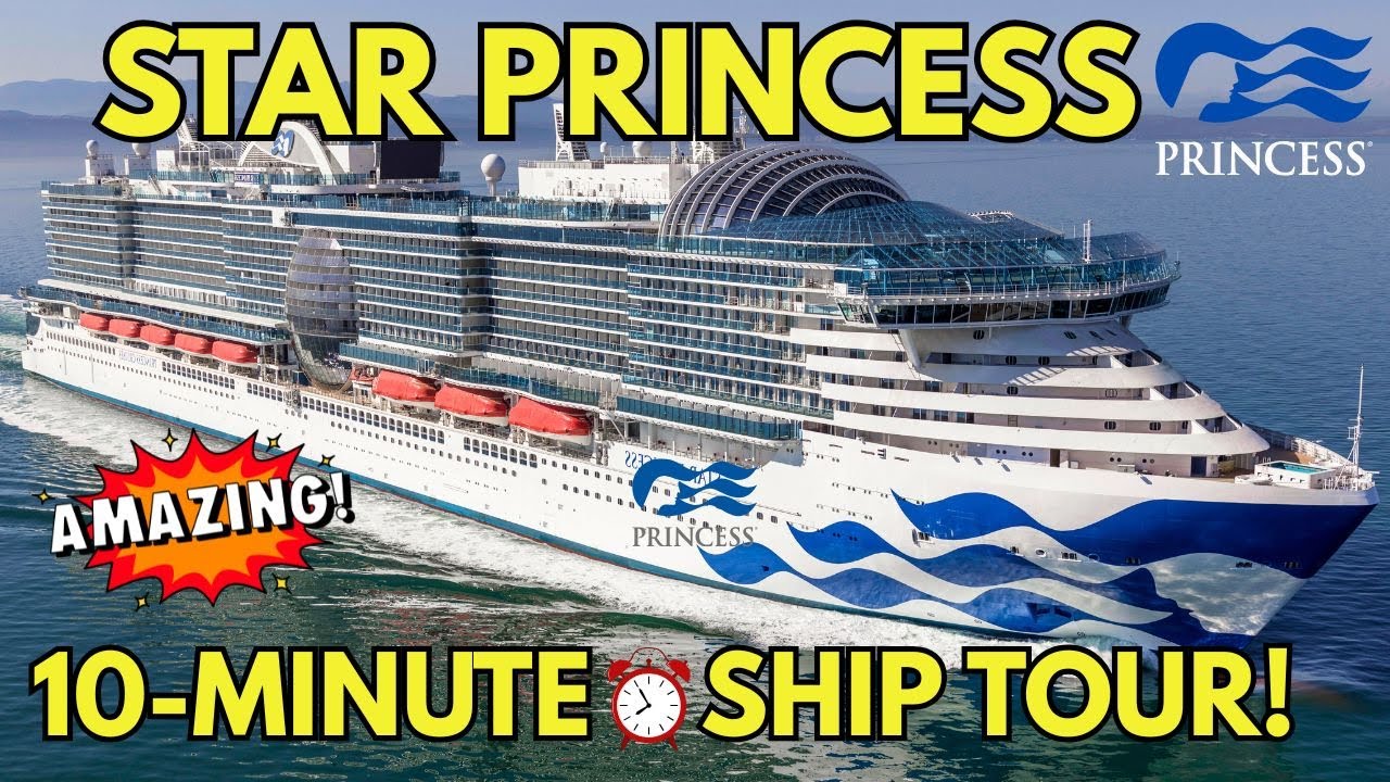 Star Princess: 10-минутная экскурсия! Посмотрите на главные достопримечательности этого совершенн...