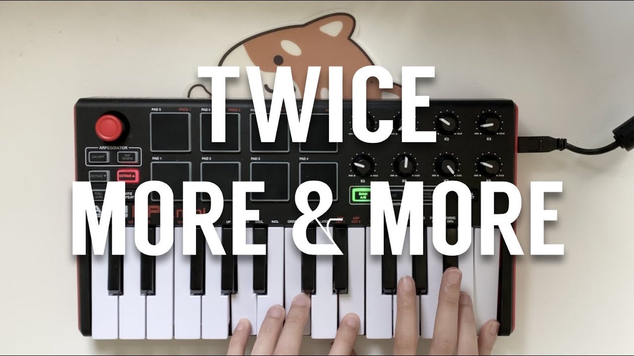 TWICE - MORE & MORE (Cover/Tutorial on GarageBand and MIDI Keyboard)
