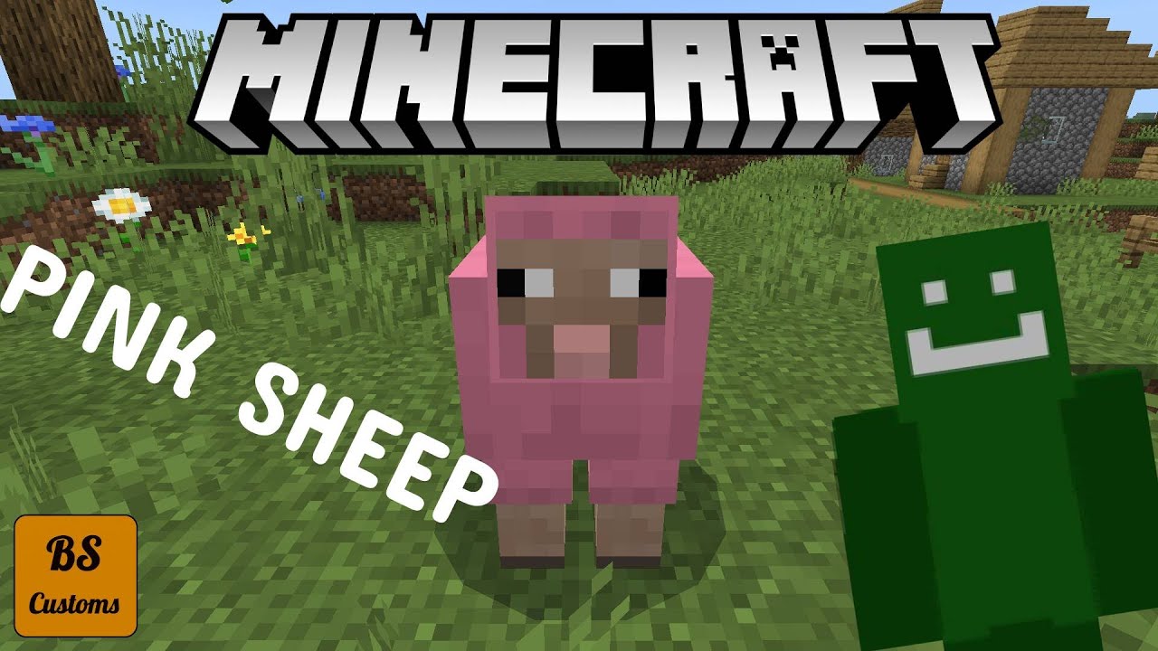 FINDING A PINK SHEEP IN MINECRAFT