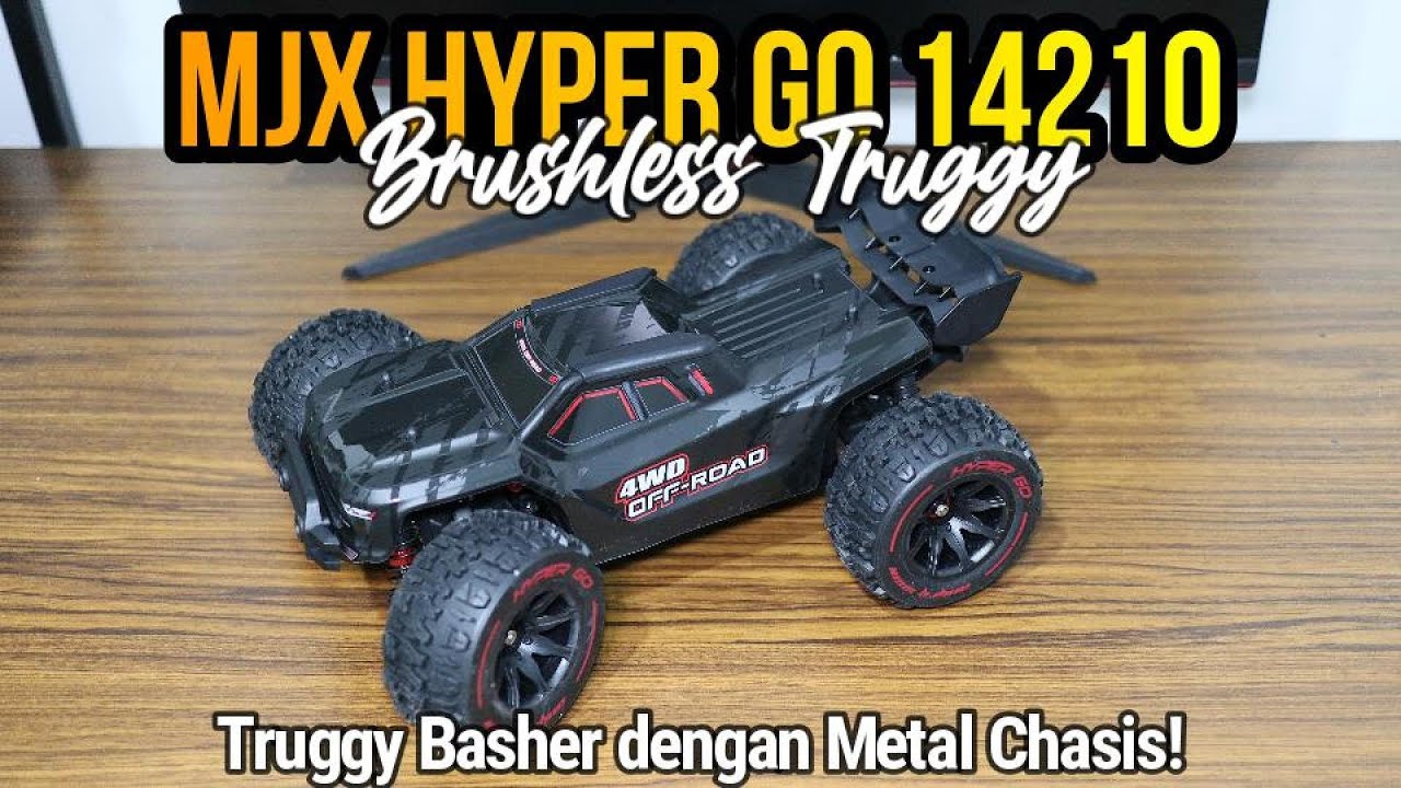 MJX HYPER GO 14210 BRUSHLESS TRUGGY RC CAR. SIAP LONCAT SAMPE PLANET NAMEX!
