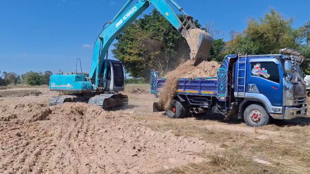 Kobelco sk200 Mark 6 ทีมงานไร่แพงศรี