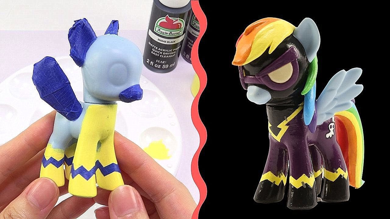 CUSTOM My Little Pony RAINBOW DASH Shadowbolt Tutorial MLP | SweetTreatsPonies
