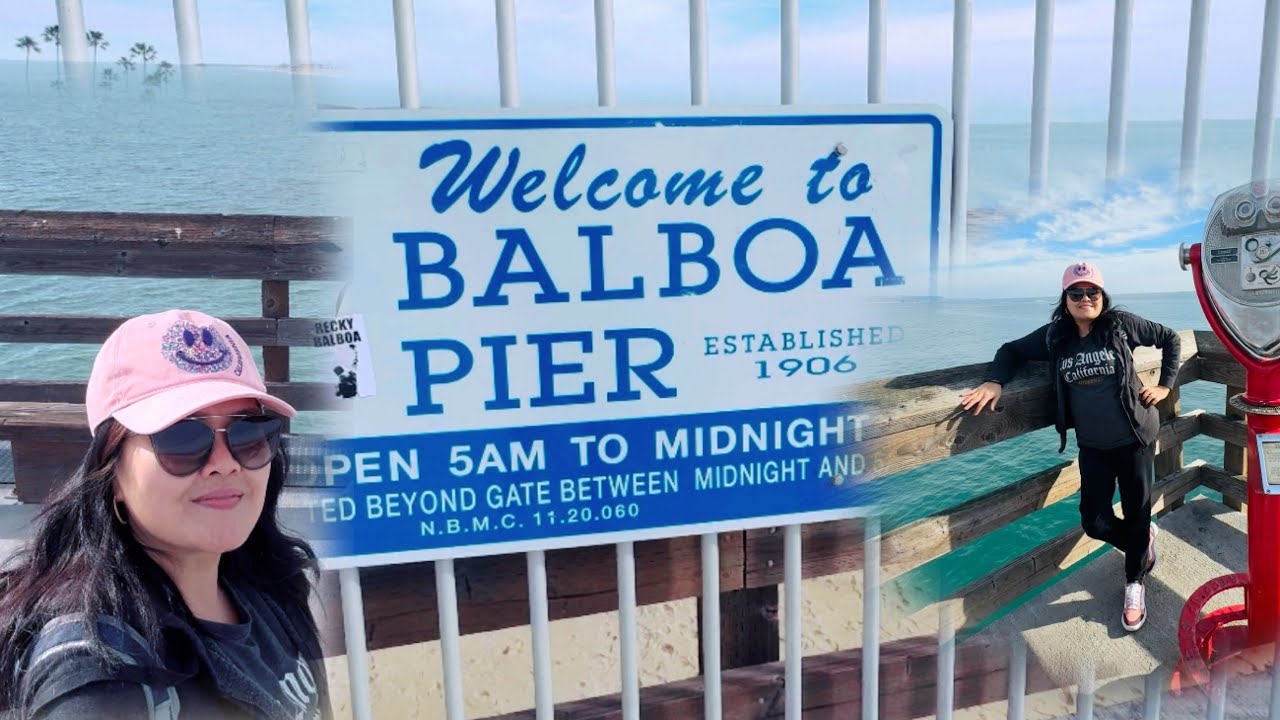 Walk with me at BALBOA Pier and Beach || Travel Vlog || Califonia Beaches