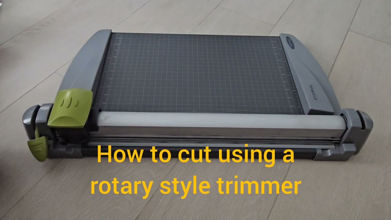 How to use a rotary paper trimmer