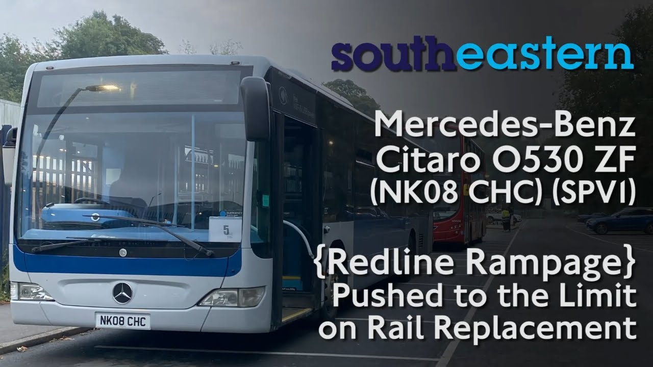{Redline Rampage} RBH Citaro O530 ZF Ecomat w/ Kickdown gets Pushed to the Limit on Rail Replacement